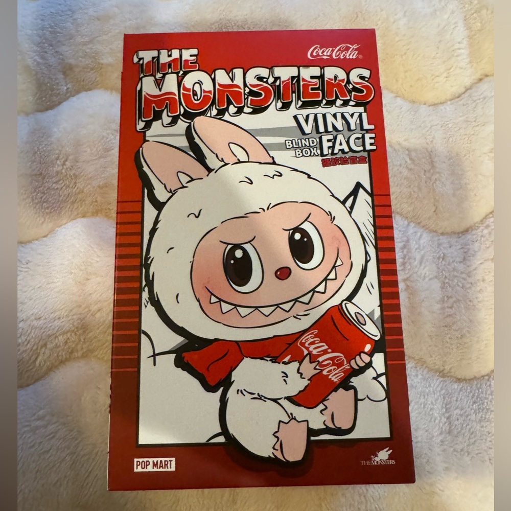 Labubu New Unopened Coca-Cola The Monsters Vinyl Face Blind Box.